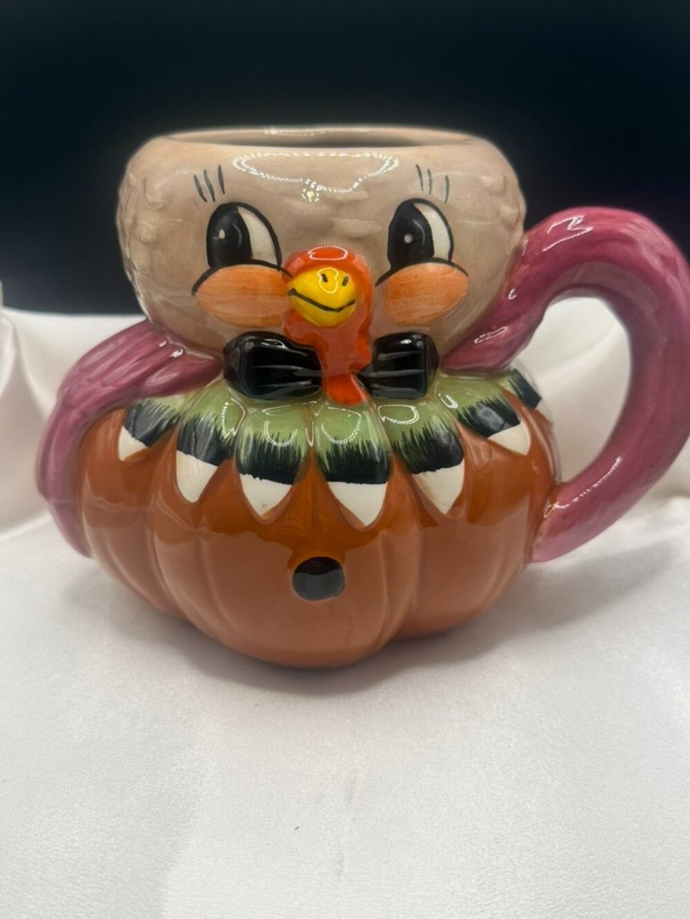 BRAND NEW Johanna Parker Turkey Mug Harvest Thanksgiving